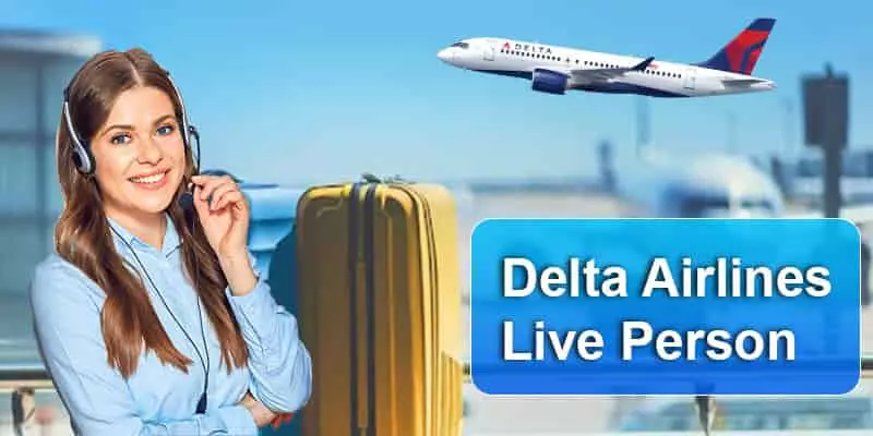 delta airlines live person
