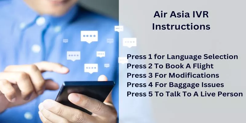 Air Asia IVR Instruction