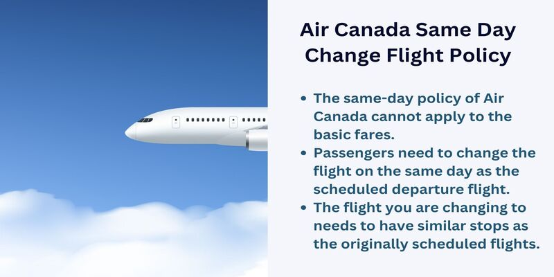 Air Canada Same Day Change Flight Policy