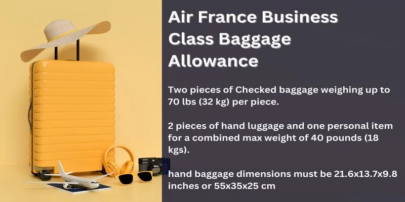 Air France Business Class Baggage Allowance