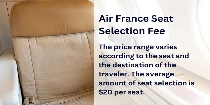 Air France Seat Selection Fee