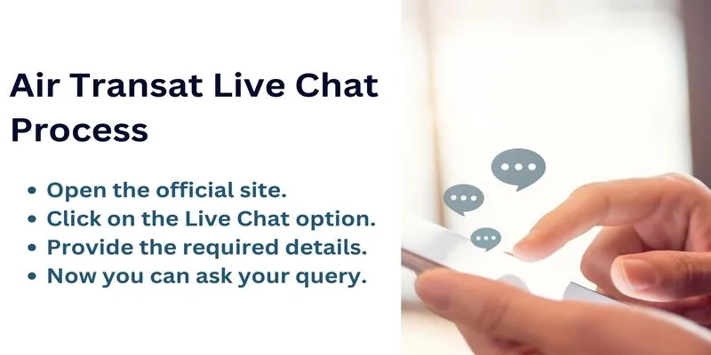 Air Transat Live Chat Process