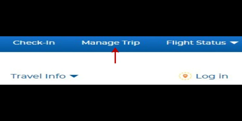 Allegiant Air Manage Booking option