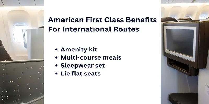 American First Class Benefits For International Routes