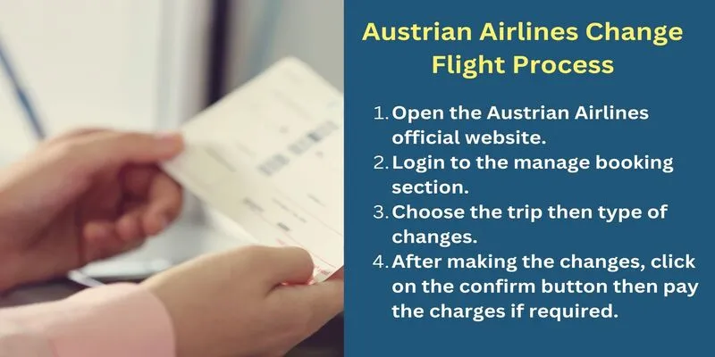 Austrian Airlines Change Flight Process