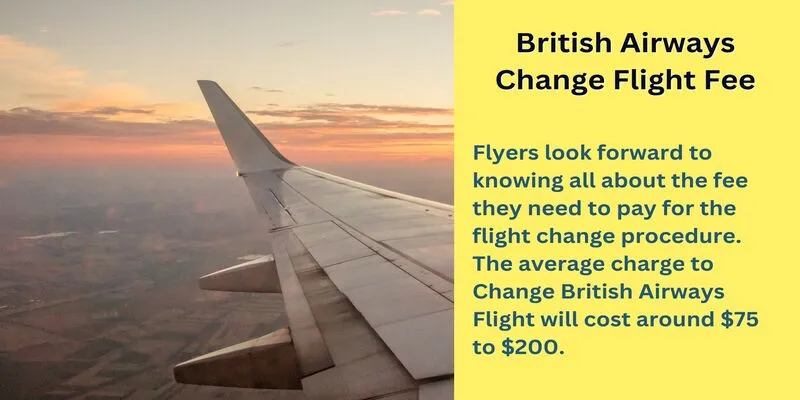 British Airways Change Flight Fee