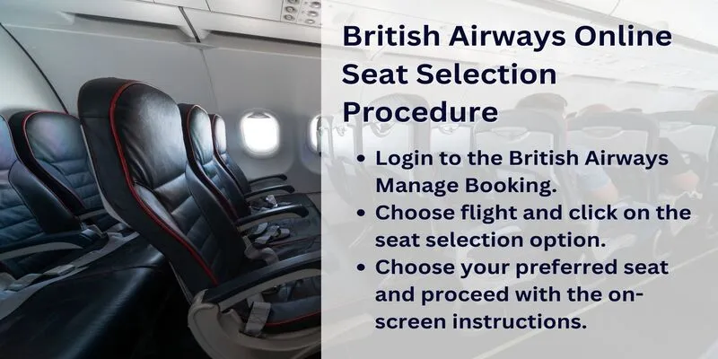 British Airways Online Seat Selection Process