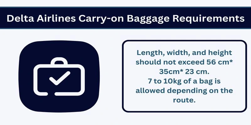 Delta Airlines Carry-on Baggage Requirements