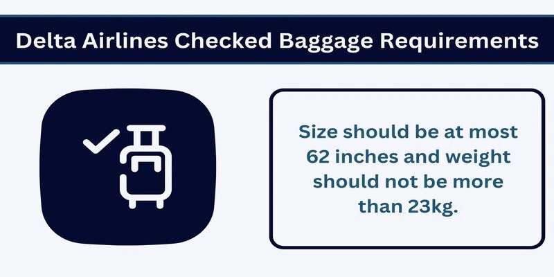 Delta Airlines Checked Baggage Requirements