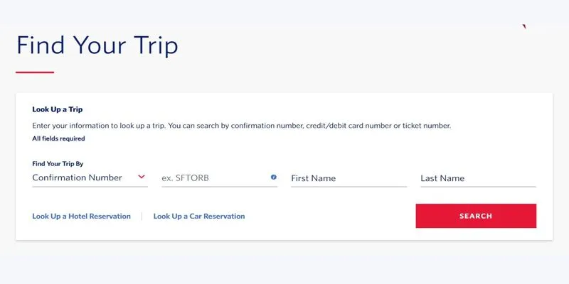 Manage Booking Process Delta Airlines