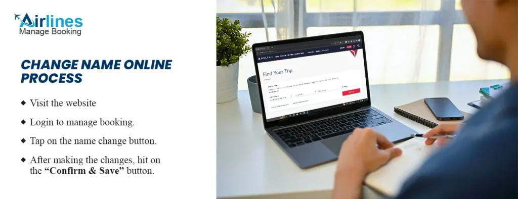 Delta Airlines Name Change Online Process