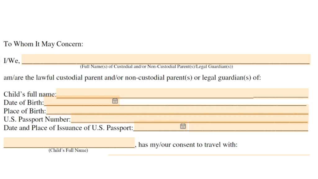 Delta Minor Travel Consent Form 1