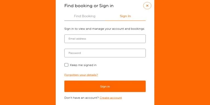 EasyJet Manage Booking