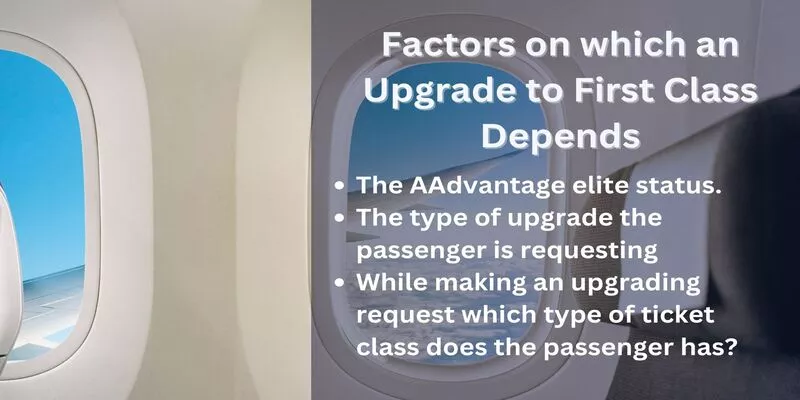 Factors on which American Airlines First Class Depends