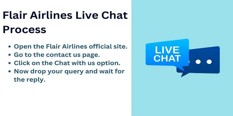 Flair Airlines Live Chat Process