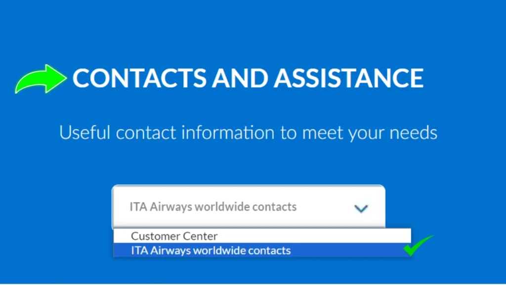 ITA Airways Contact and Assistance