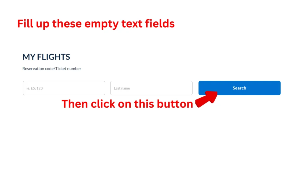 ITA Airways Manage Booking login page