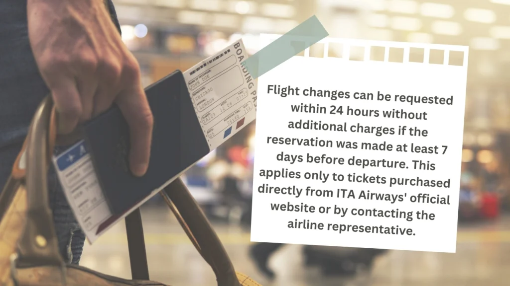 ITA Airways Flight Change Policy