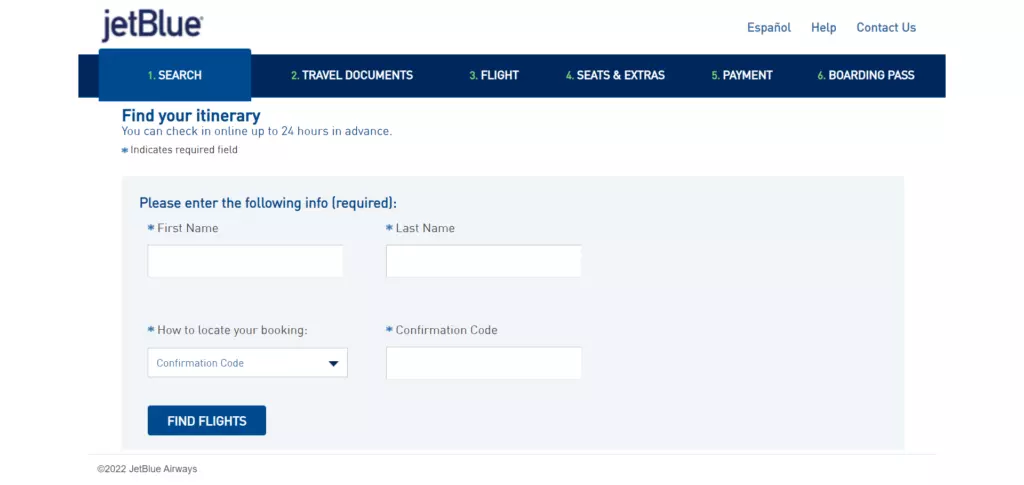 JetBlue Manage My Booking