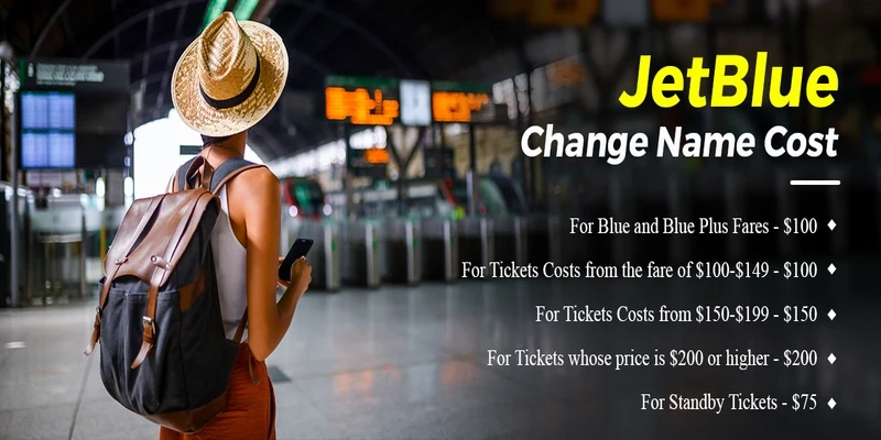 JetBlue Change Name Cost