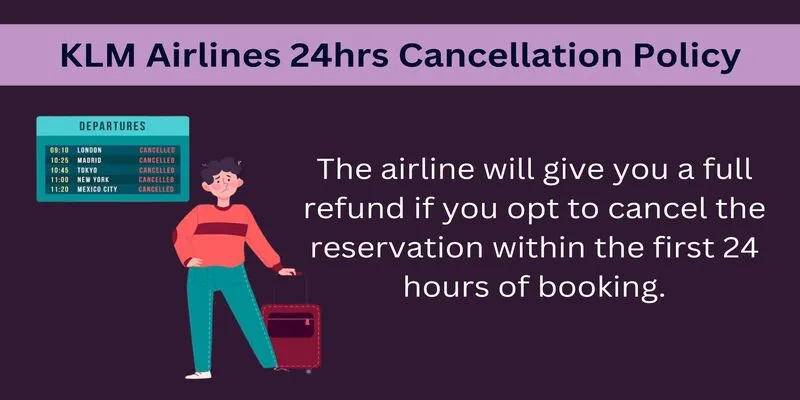 KLM Airlines 24 Hours Cancellation Policy