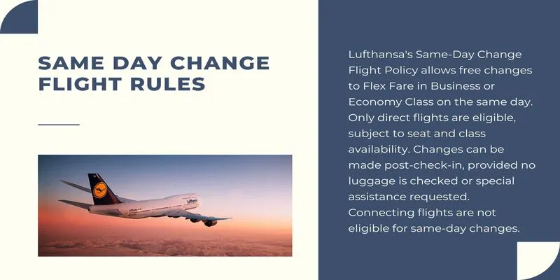 Lufthansa Airlines Same Day Change Flight Policy