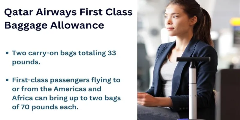 Qatar Airways First Class Baggage Allowance