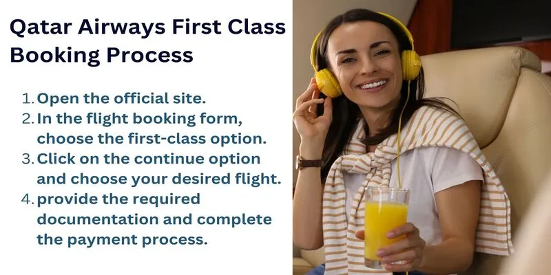 Qatar Airways First Class Flight Booking Process