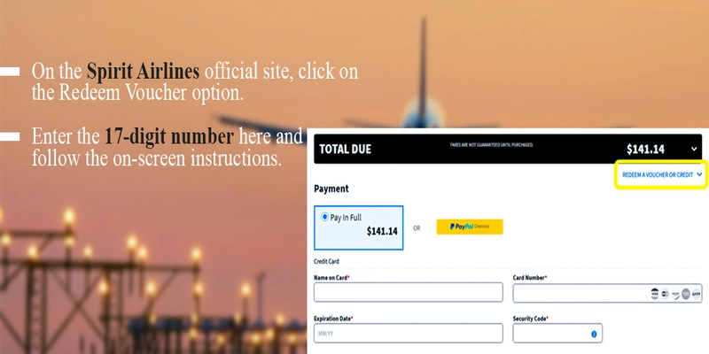 Redeem Spirit Airlines Vouchers Process