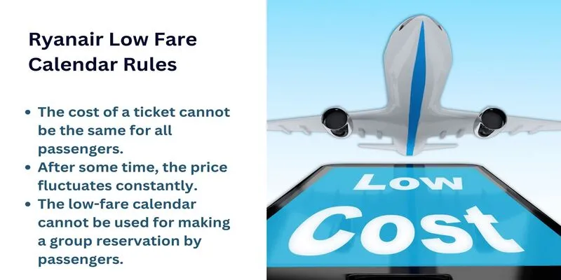 Ryanair Low Fare Calendar Rules