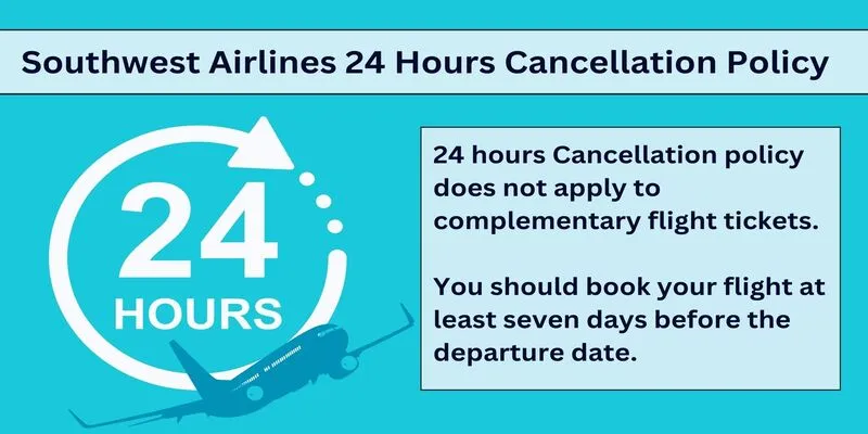 Southwest Airlines 24 Hours Cancellation Policy