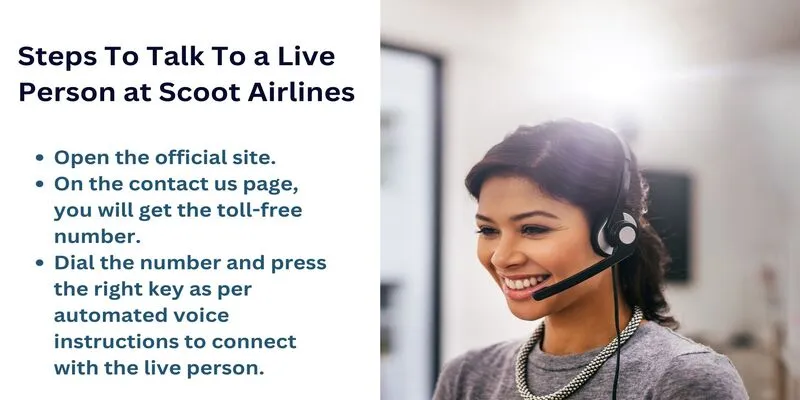 Steps To Talk To a Live Person at Scoot Airlines