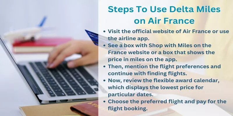 Steps To Use Delta Miles on Air France