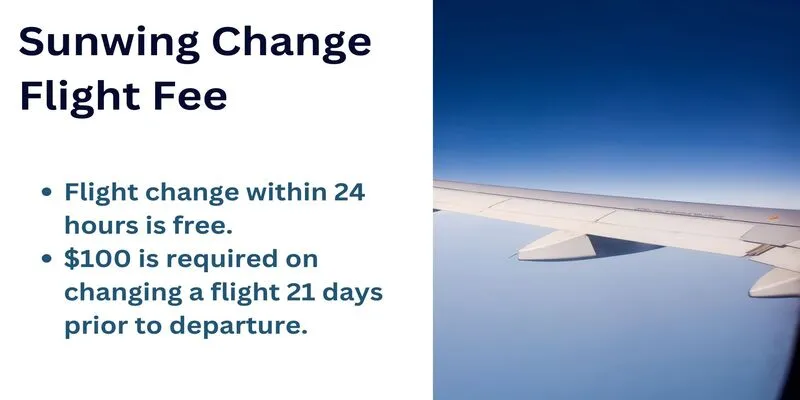 Sunwing Change Flight Fee