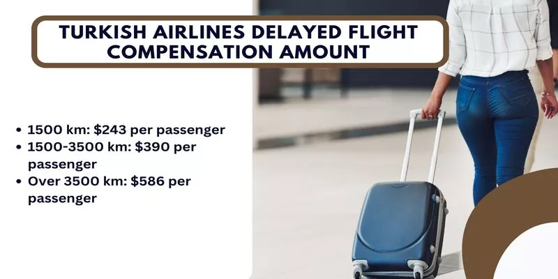 Turkish Airlines Delayed Flight Compensation amount