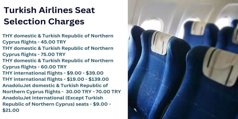 Turkish Airlines Seat Selection Charges