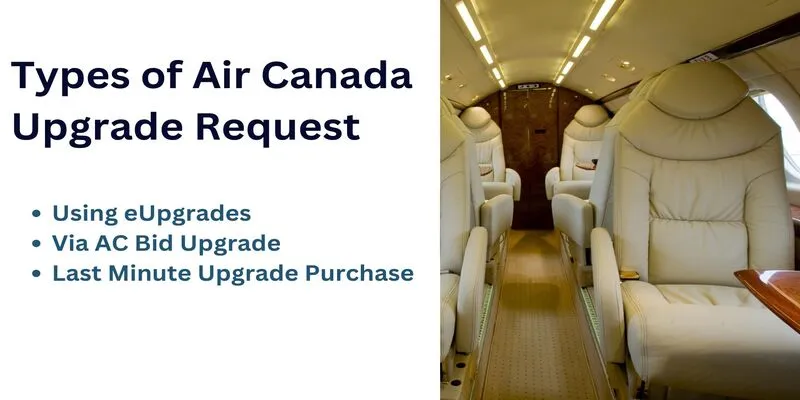 Types of Air Canada Upgrade Request
