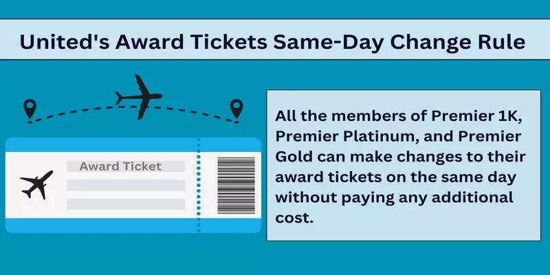 United Award Ticket Same Day Change Policy