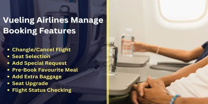 Vueling Airlines Manage Booking Features