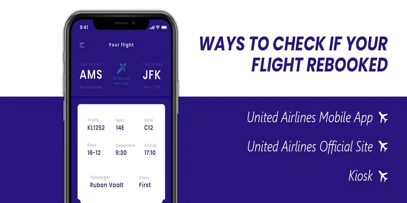 Ways To Check If Your United Flight Rebooked