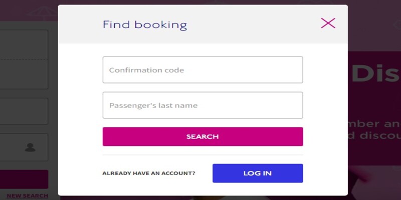 Wizz Air Manage My Booking